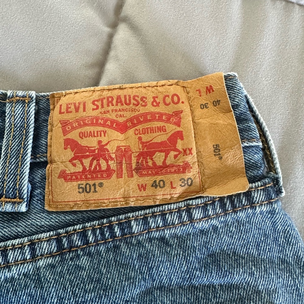 Levi's Blue Straight Jeans Classic Style - Picture 1 of 3